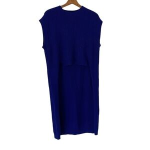 Kerisma high low sweater angora royal blue